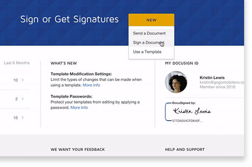 ilustrasi aplikasi DocuSign untuk tanda tangan online