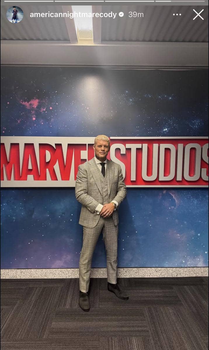 Potret Cody Rhodes dalam unggahan di akun Instagram @americannightmarecody, sesuai keterangan foto yang menyertainya.