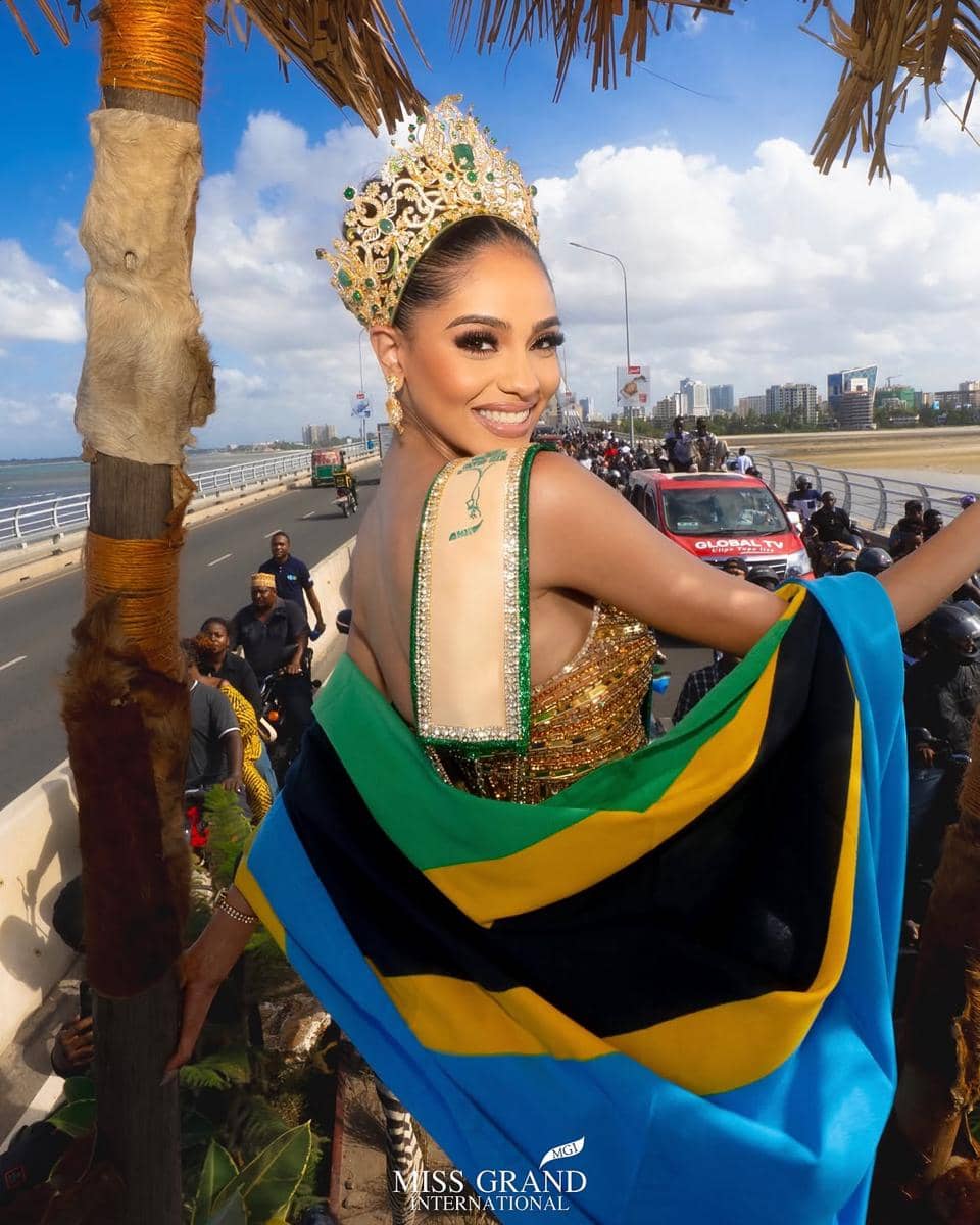 Potret Penyambutan Kepulangan Jihan Dimack, Miss Grand International 2026 ke Tanzania