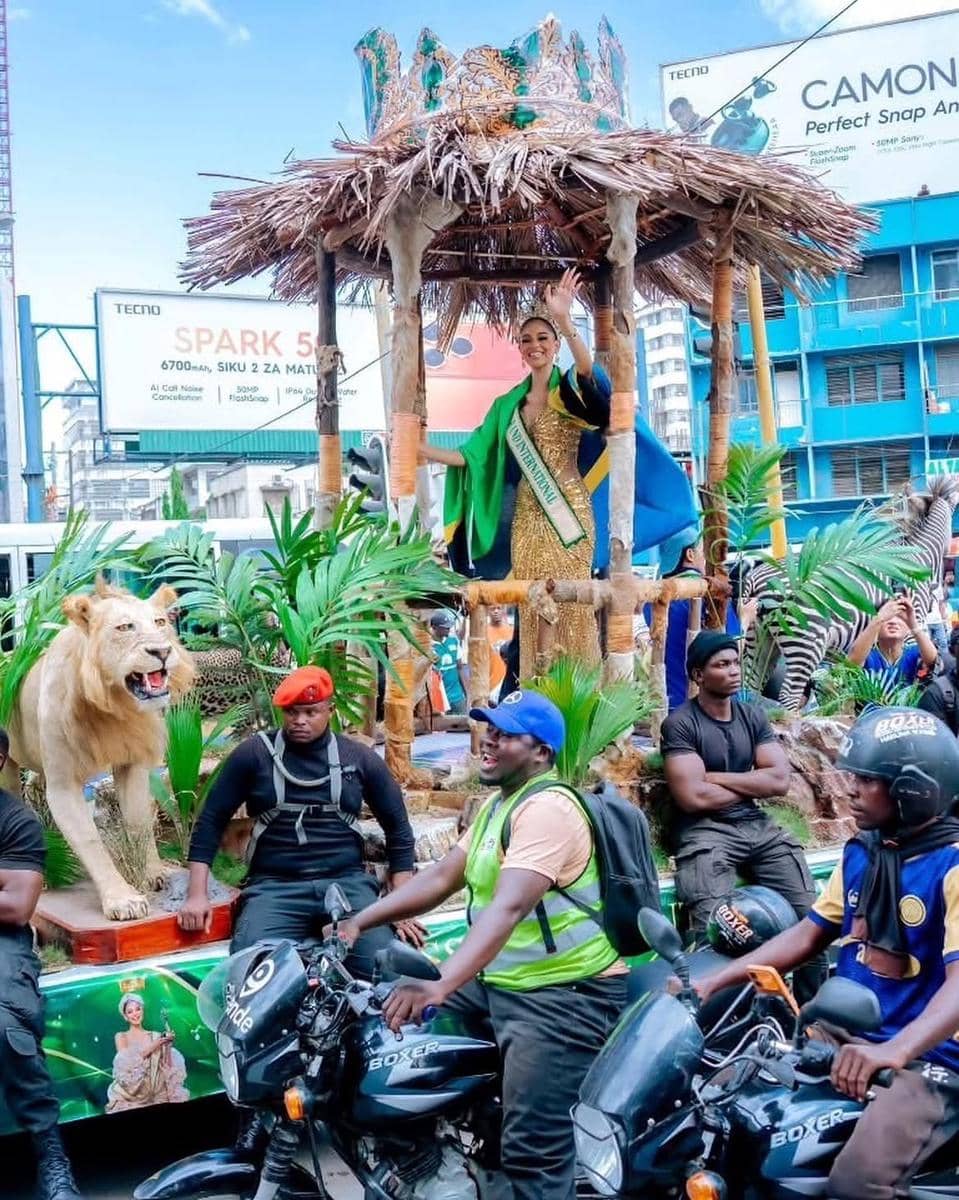 Potret Penyambutan Kepulangan Jihan Dimack, Miss Grand International 2026 ke Tanzania