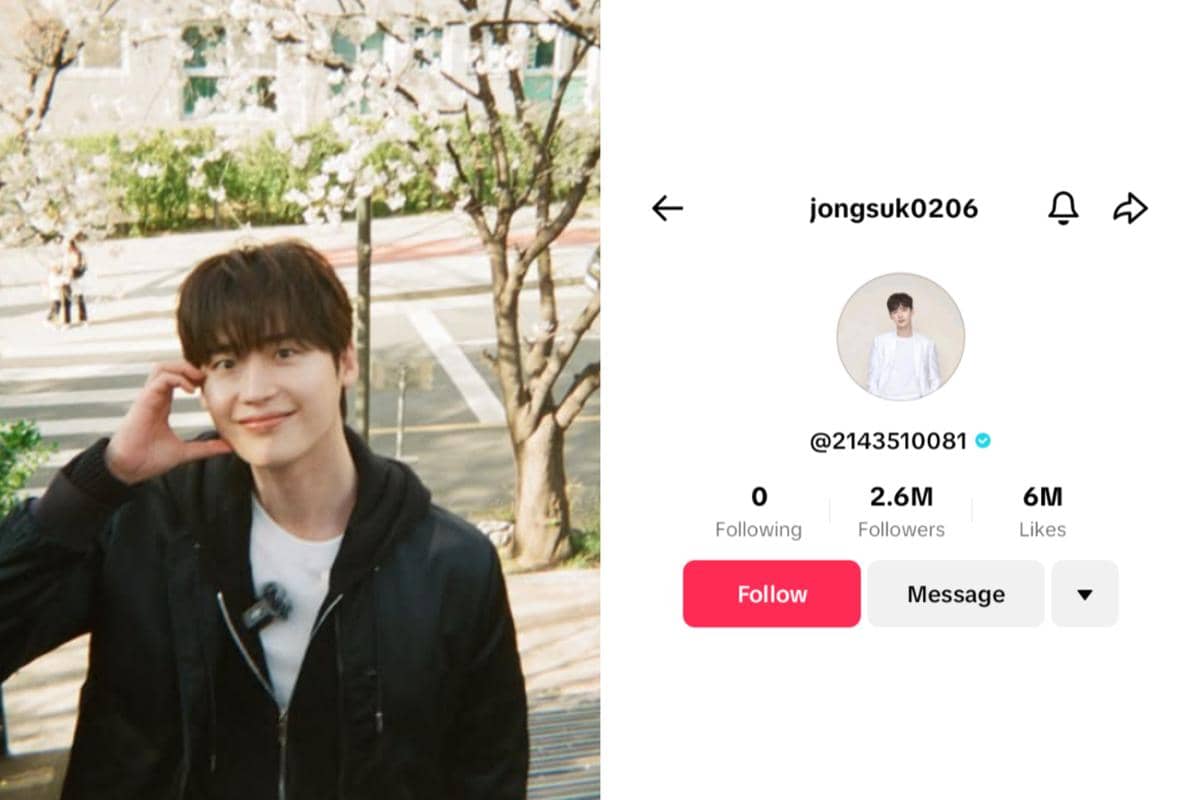 Potret Lee Jong Suk dan akun TikTok pribadinya