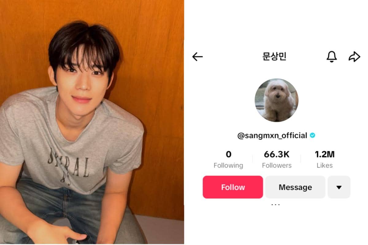 Moon Sang Min dan akun TikTok pribadinya