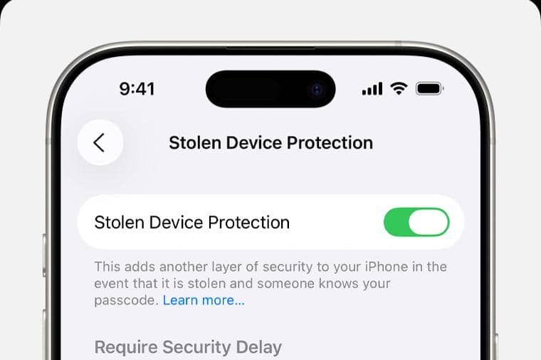 Apple menyediakan fitur Stolen Device Protection