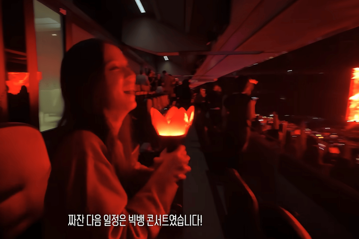 Jisoo BLACKPINK nonton konser BIGBANG di London (youtube.com/JISOO)