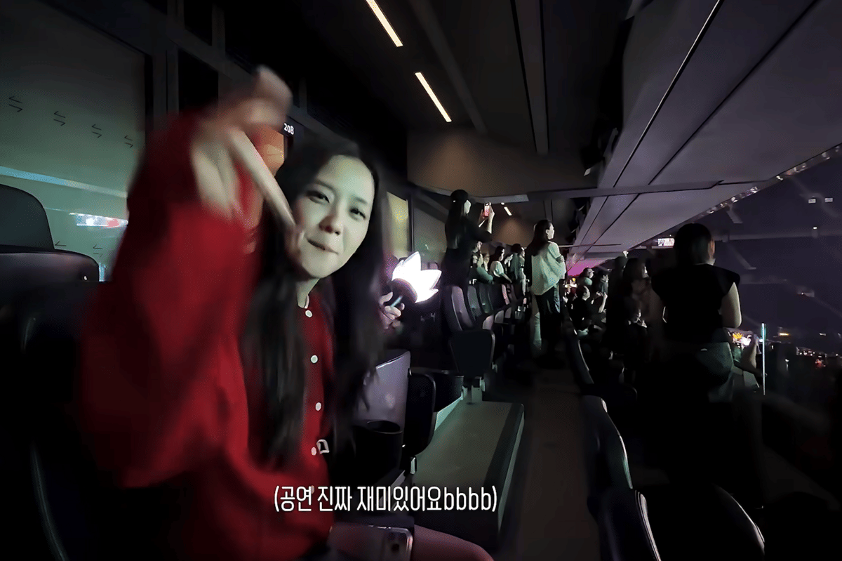 Jisoo BLACKPINK nonton konser BIGBANG di London (youtube.com/JISOO)