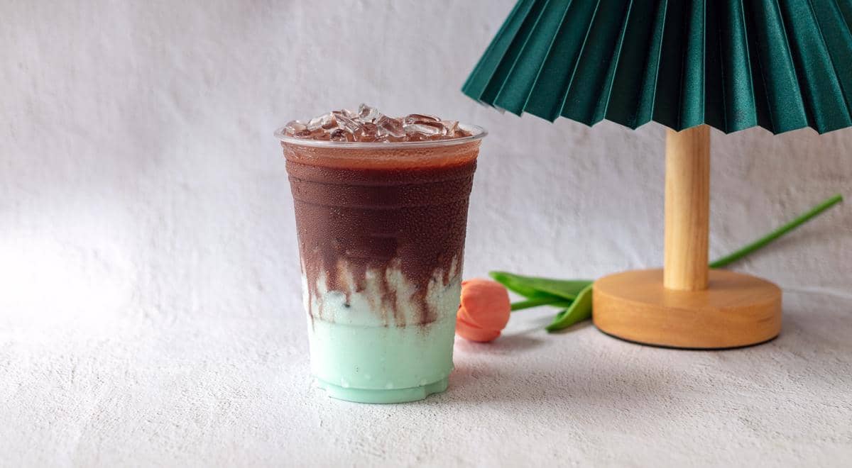 ilustrasi minuman choco mint