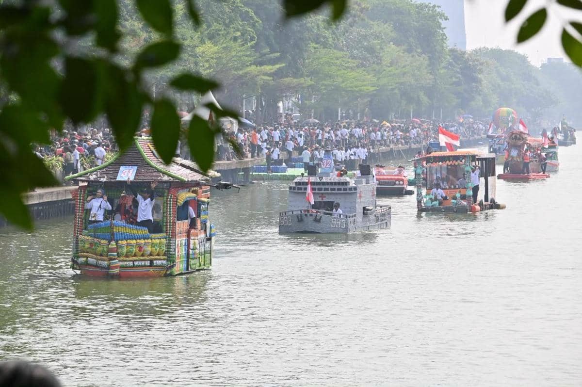 43 Perahu dari Barang Bekas Hiasi Danau Sunter di Festival Cilung 2026