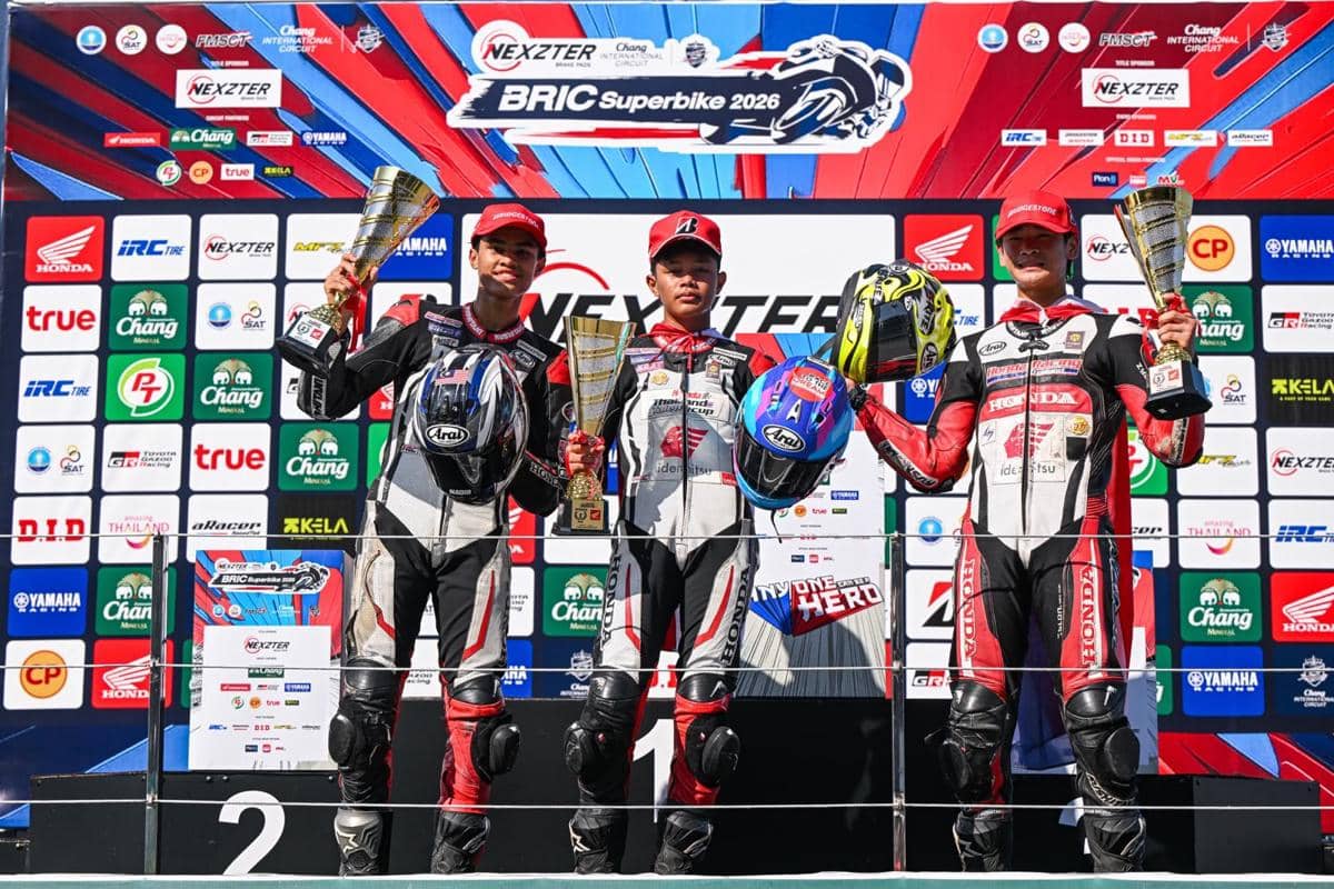 Pembalap Muda Honda Resky Yusuf Raih Double Podium di TTC Thailand