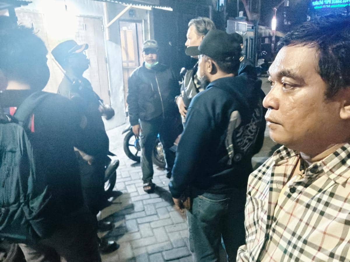 Suasana lokasi kejadian usai sekelompok orang tak dikenal menyerang warga di Makassar, Minggu (19/10/2026) dini hari. Dok. Istimewa