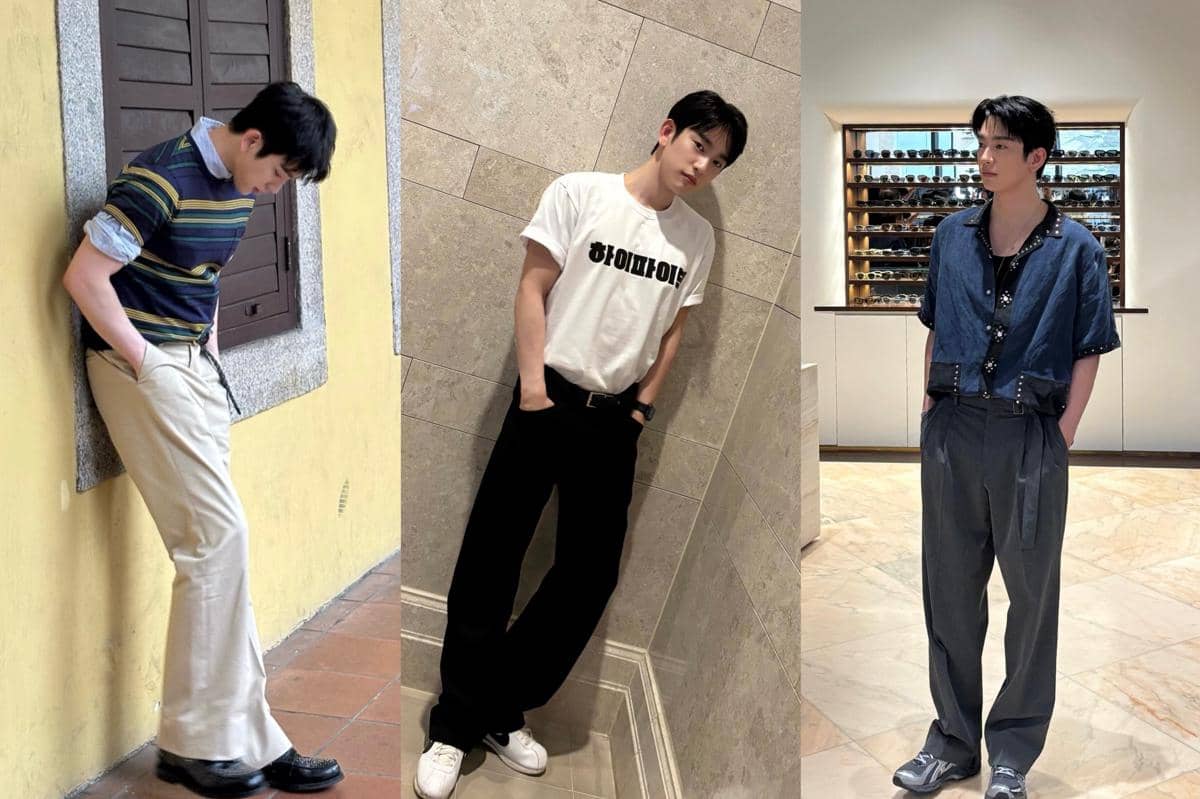 8 Ide Styling Atasan Short Sleeve ala Jinyoung, Pemeran Drakor 100 Days of Deception