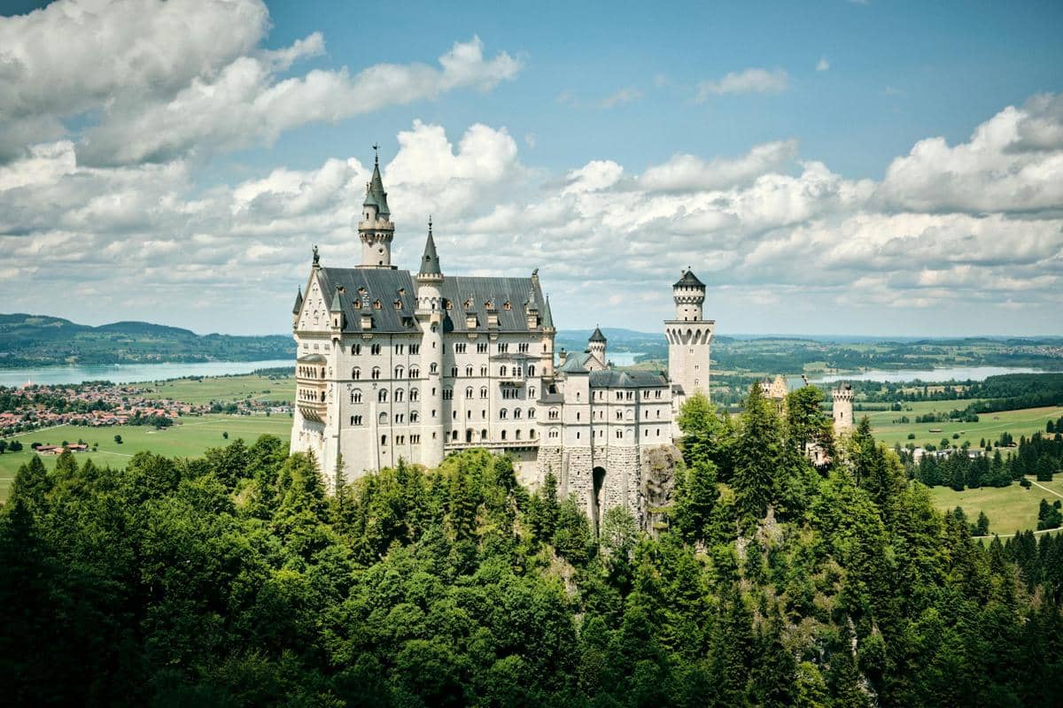 potret Kastel Neuschwanstein