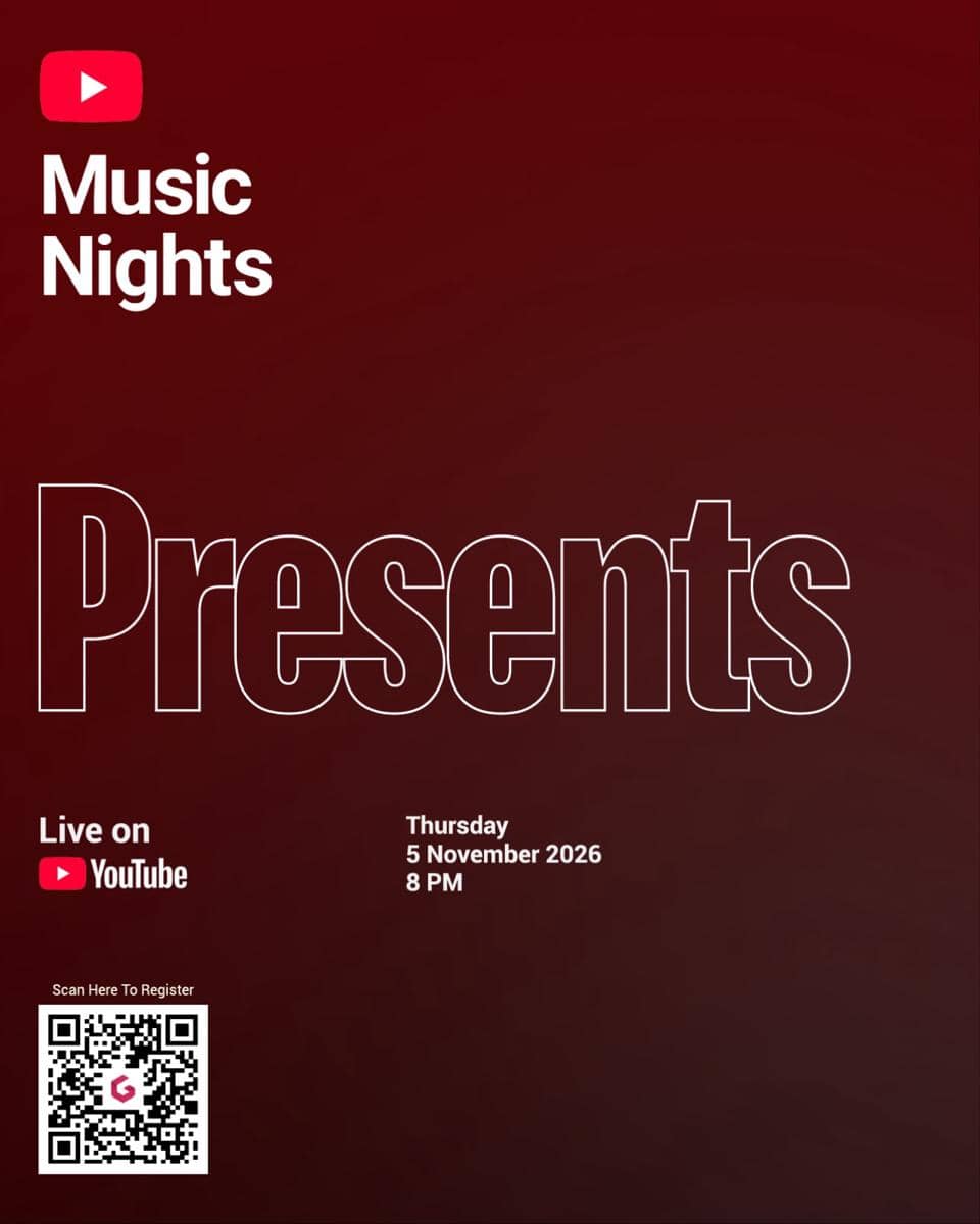 Informasi cara mendapatkan tiket YouTube Music Nights yang dibagikan melalui akun Instagram Krapela Live.