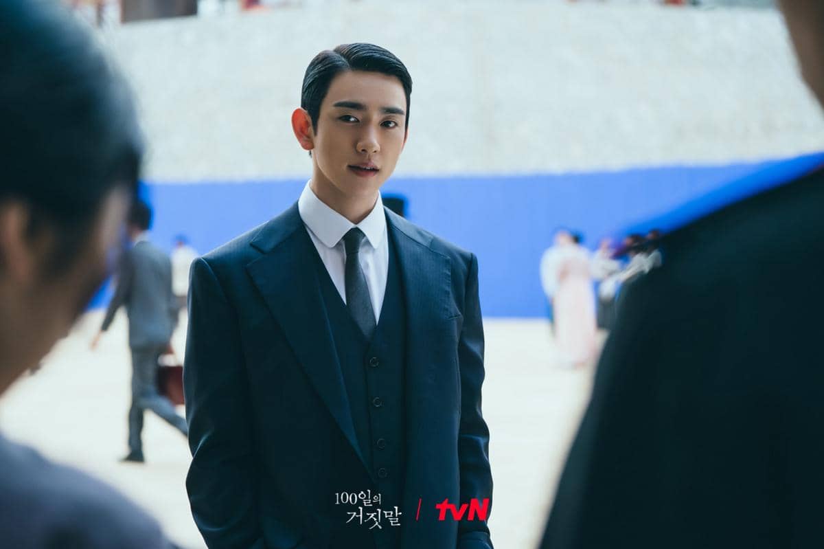 Cuplikan drama Korea 100 Days of Deception produksi tvN yang menampilkan salah satu adegan dalam serial tersebut.