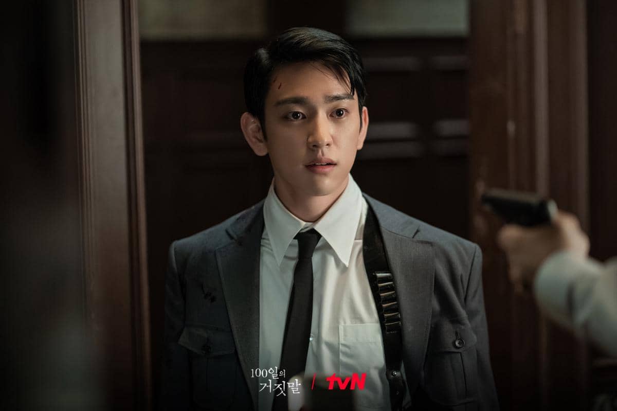 Cuplikan adegan drama Korea 100 Days of Deception yang dirilis tvN, menampilkan momen dari serial tersebut.