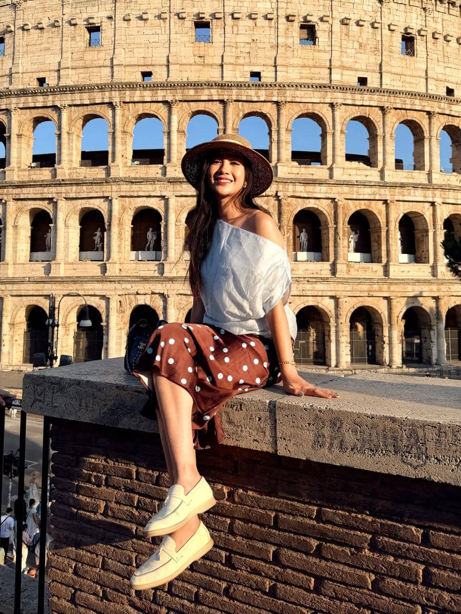 referensi OOTD earth tone ala Febby Rastanty 