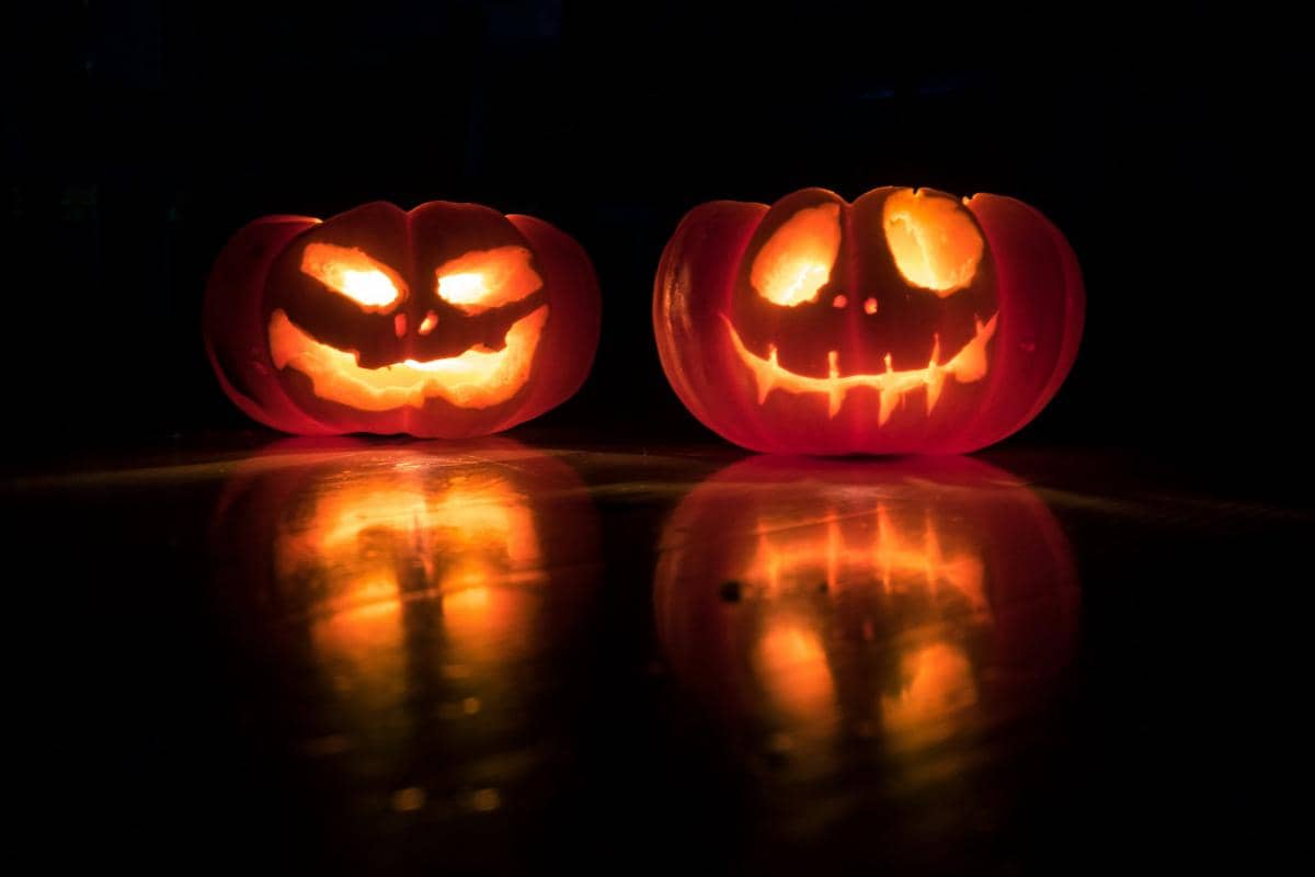 ilustrasi labu halloween