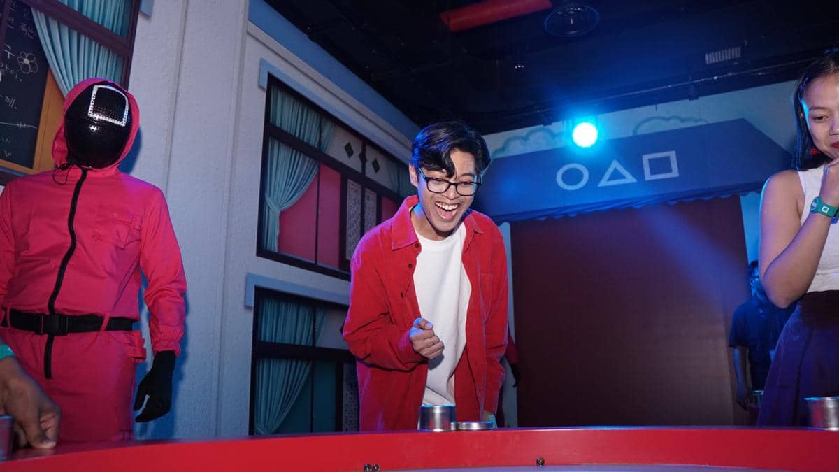Potret permainan di Squid Game: The Experience, Agora Mall, Jakarta Pusat 