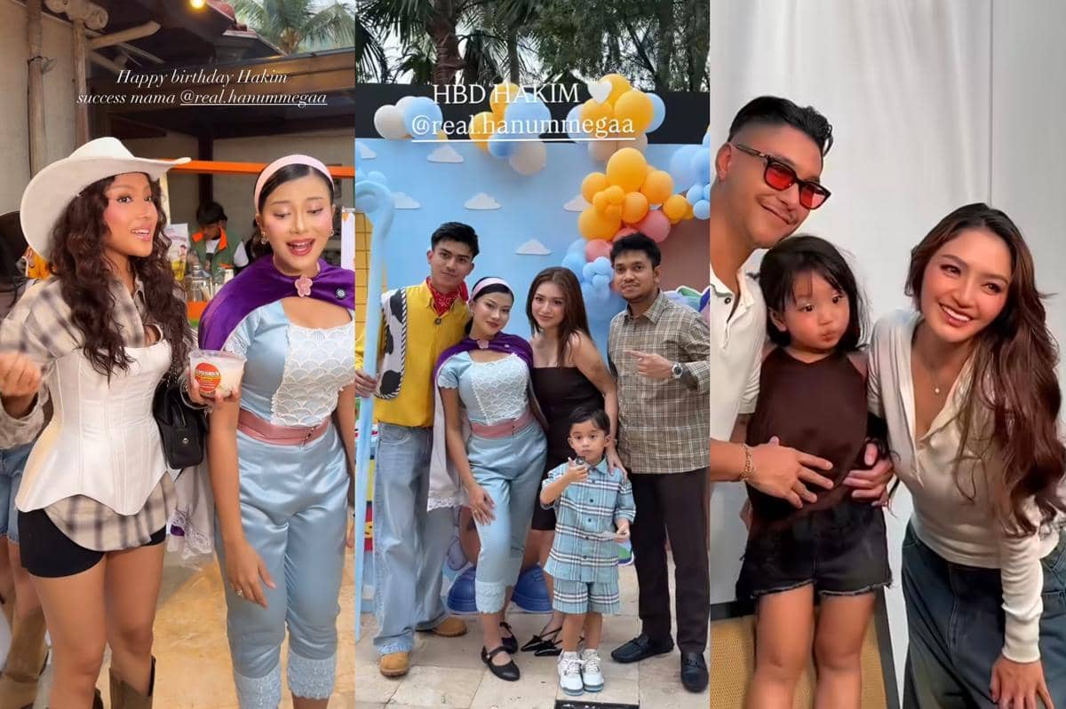 6 Gaya Seleb di Ulang Tahun Anak Hanum Mega, Ada Cosplay Cowgirl!