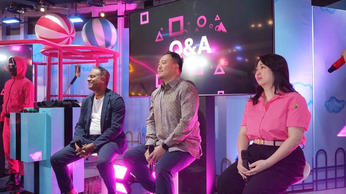 Potret peluncuran Squid Game: The Experience, Agora Mall, Jakarta Pusat