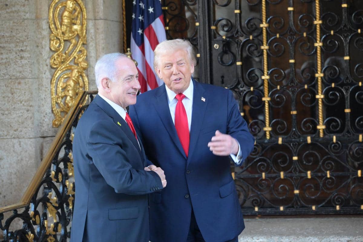 Perdana Menteri Israel Benjamin Netanyahu dan Presiden Amerika Serikat Donald Trump