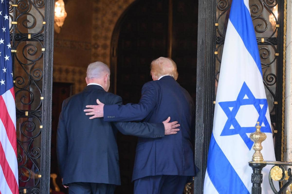Perdana Menteri Israel Benjamin Netanyahu dan Presiden Amerika Serikat Donald Trump