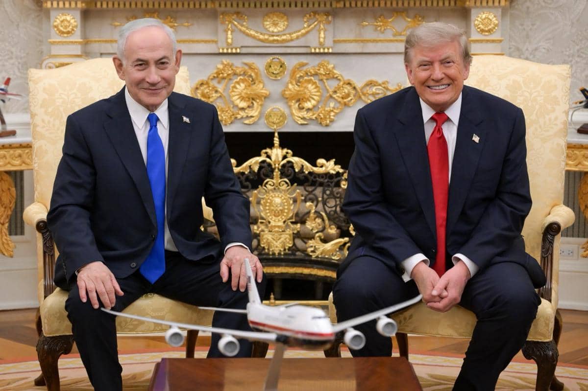 Perdana Menteri Israel Benjamin Netanyahu dan Presiden Amerika Serikat Donald Trump