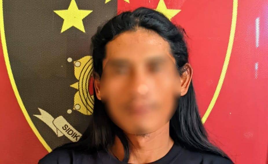Polisi menangkap pelaku AH, pria menembak dan membacok samurai ke tetangganya