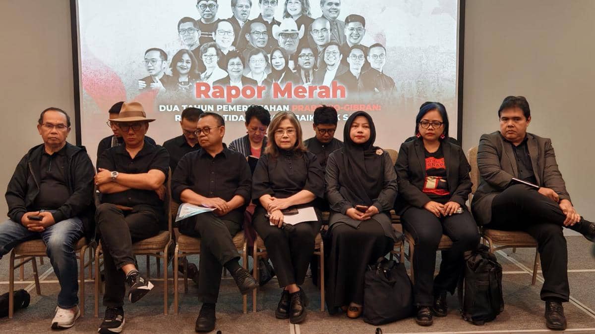 Rapor Merah Dua Tahun Pemerintahan Prabowo-Gibran dari Konferensi Republik (IDN Times/Ilman Nafi'an)
