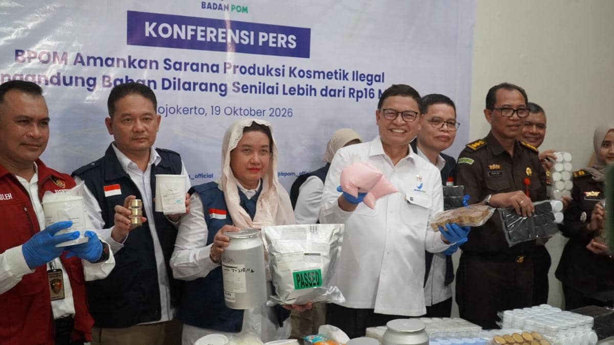Pabrik Kosmetik Ilegal Mojokerto Diungkap, Efek Produk Kulit Terbakar