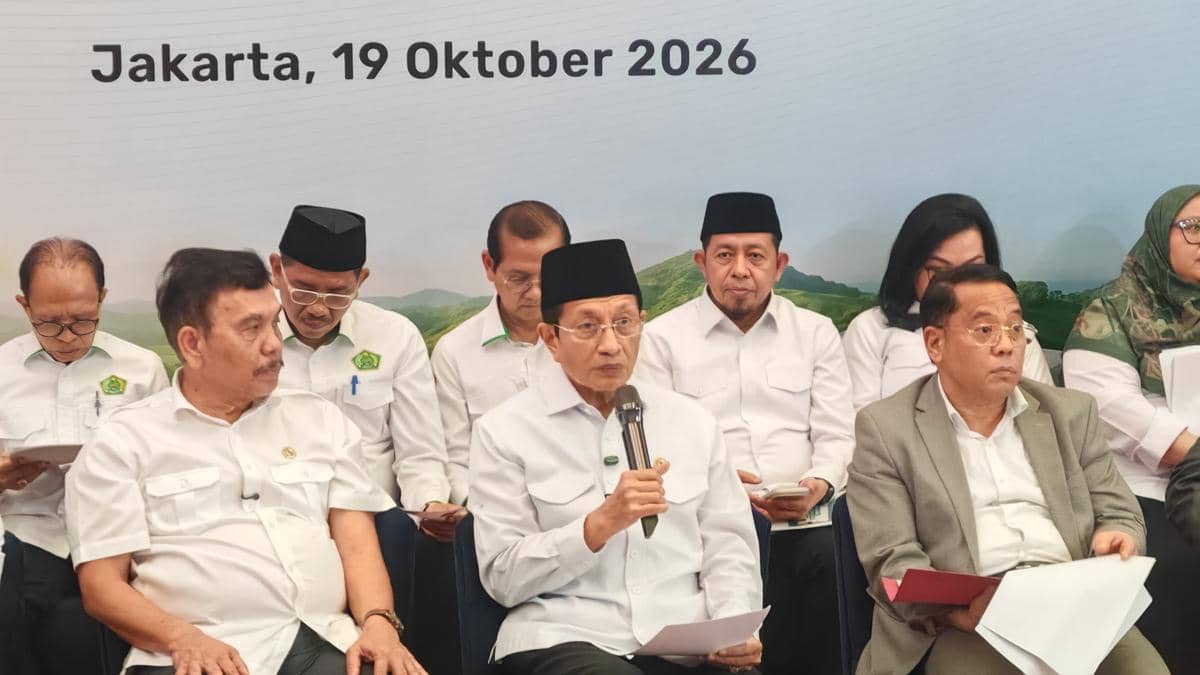Konferensi Pers 2 Tahun Asta Cita Kinerja Kemenag, Manfaat untuk Umat (IDN Times/Ilman Nafi'an)