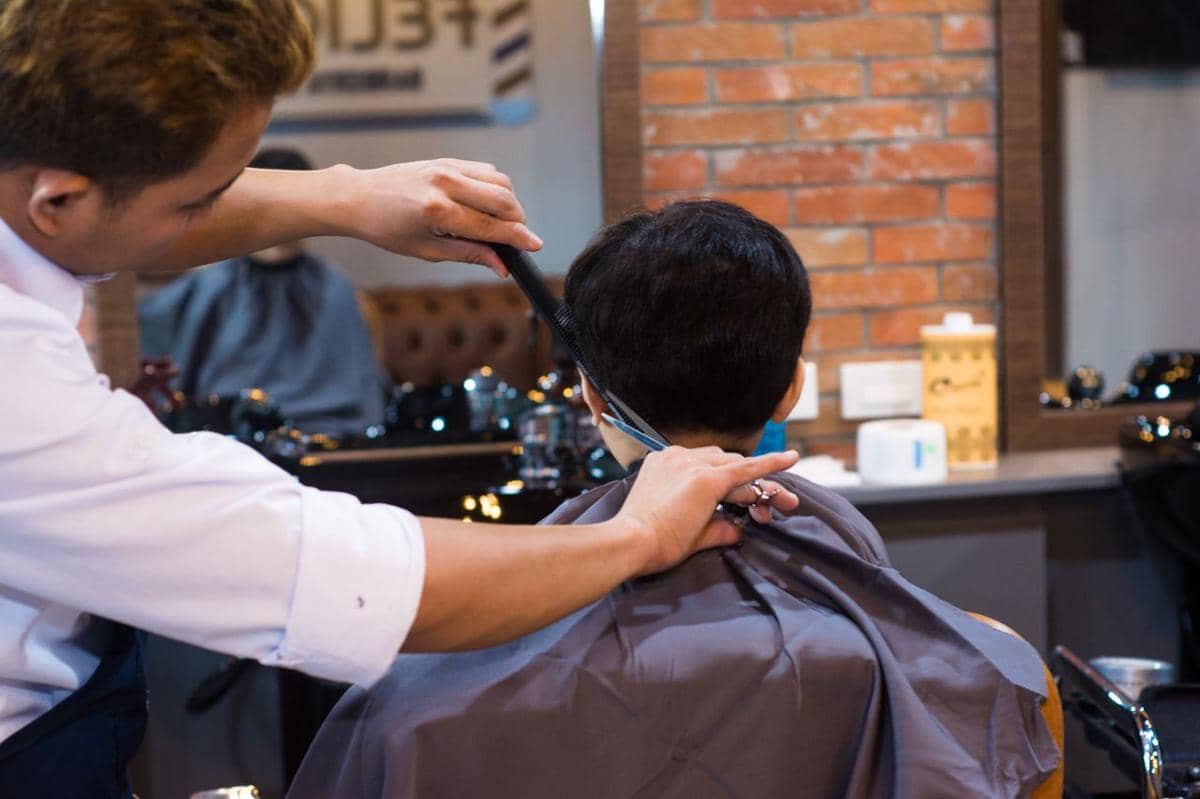 ilustrasi jasa potong rambut