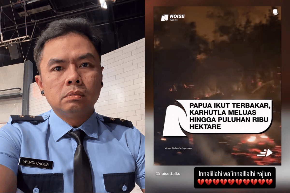 Wendi Cagur membahas isu kebakaran hutan dan lahan melalui unggahan di akun Instagram pribadinya.