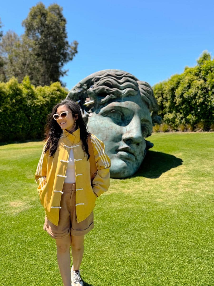 referensi OOTD earth tone ala Febby Rastanty 