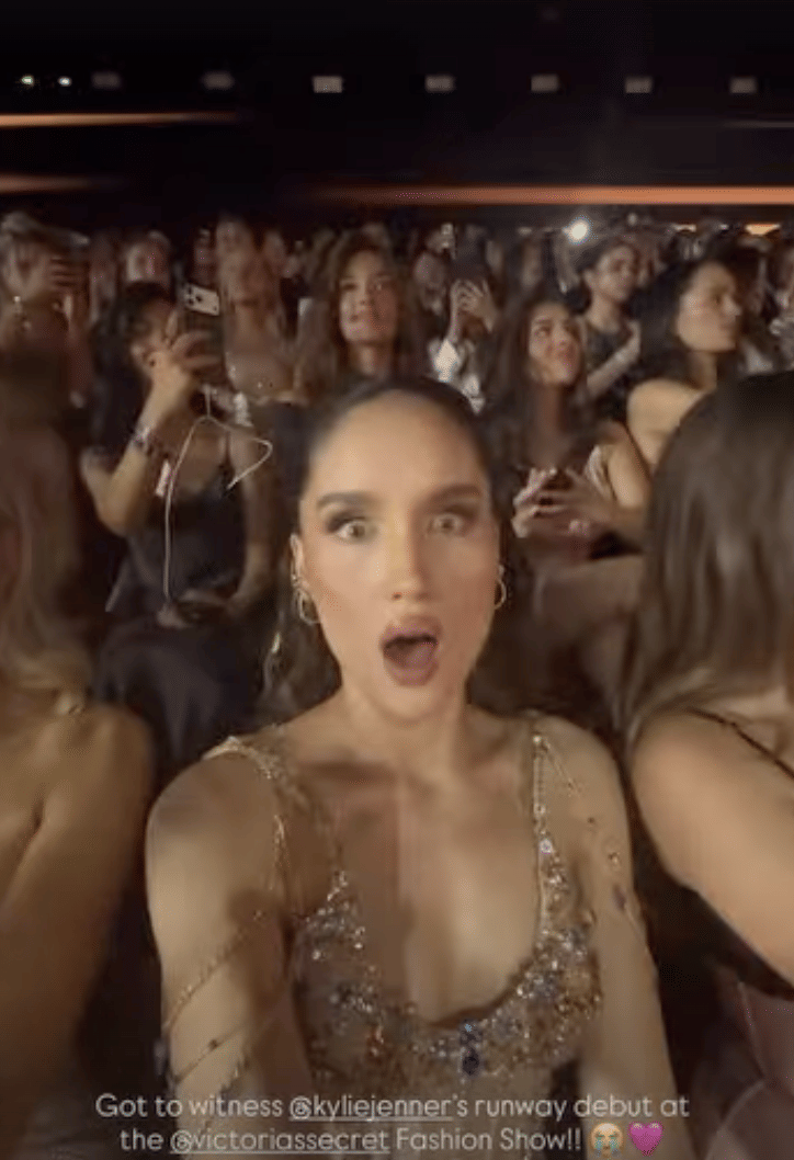 Cinta Laura menyaksikan Victoria's Secret Fashion Show 2026, seperti dibagikan melalui akun Instagram @claurakiehl.