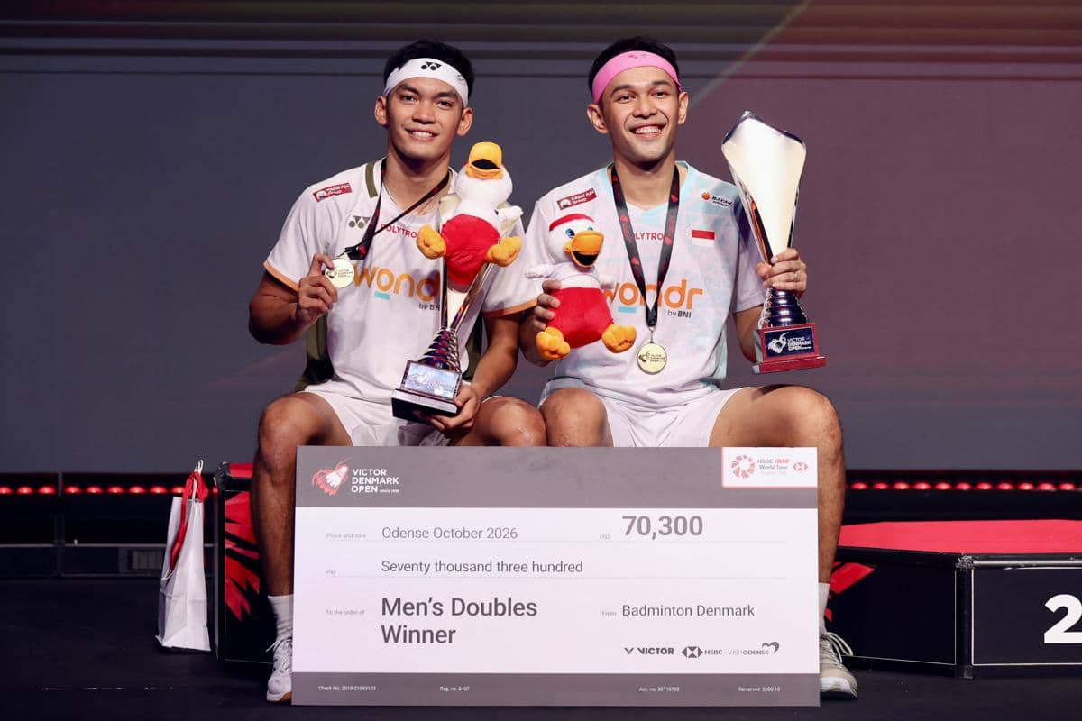 Daftar Juara Denmark Open 2026, Indonesia Raih Gelar Lewat Fajar/Fikri