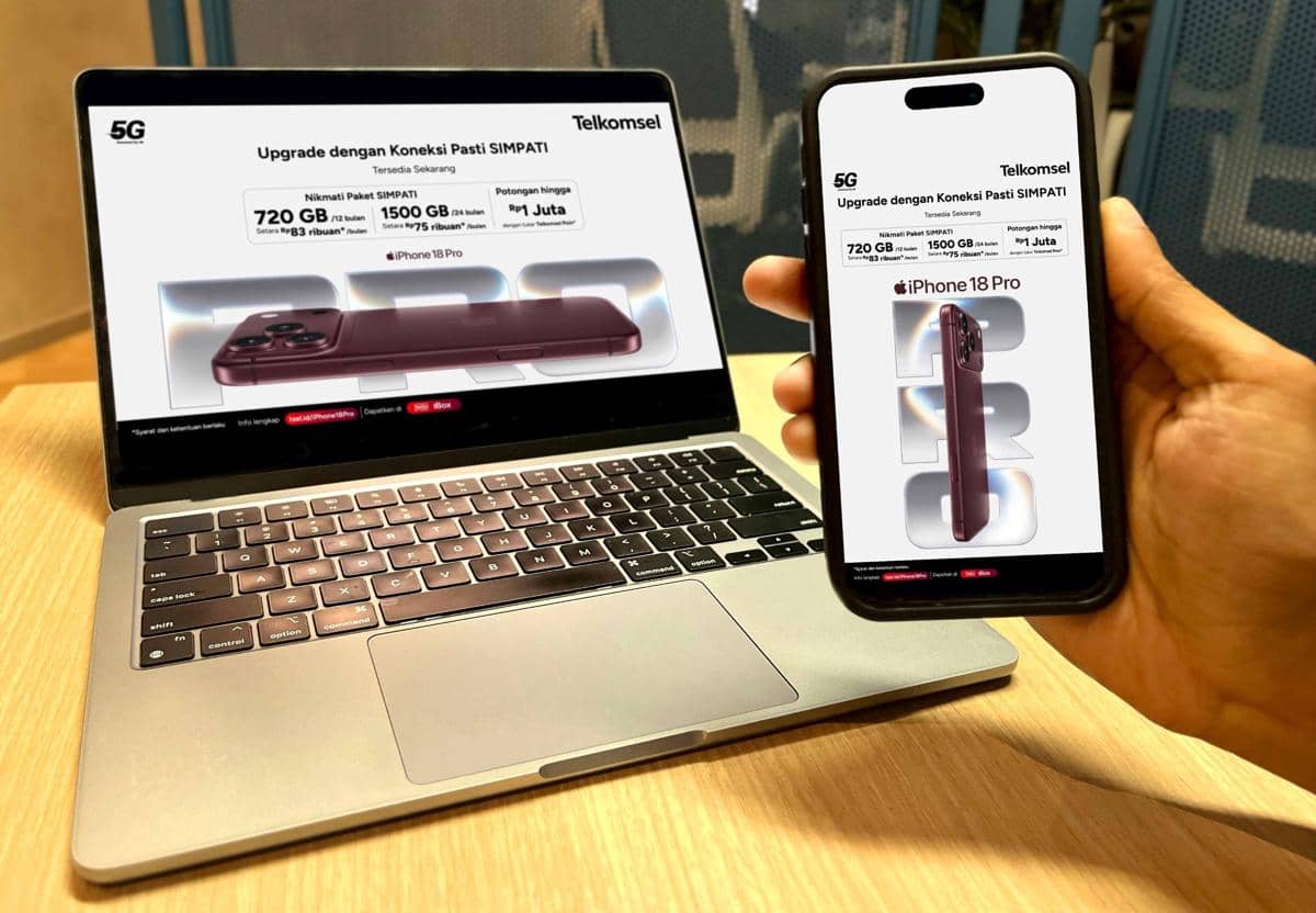 Paket bundling iPhone 18 Pro atau iPhone 18 Pro Max Telkomsel. (Dok. Telkomsel)