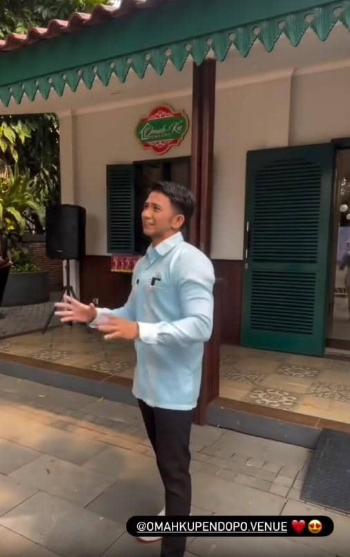 Unggahan Instagram tentang acara akikah Baby Rafisqi, anak kedua Rizki DA, dari akun @da2_rizki123.