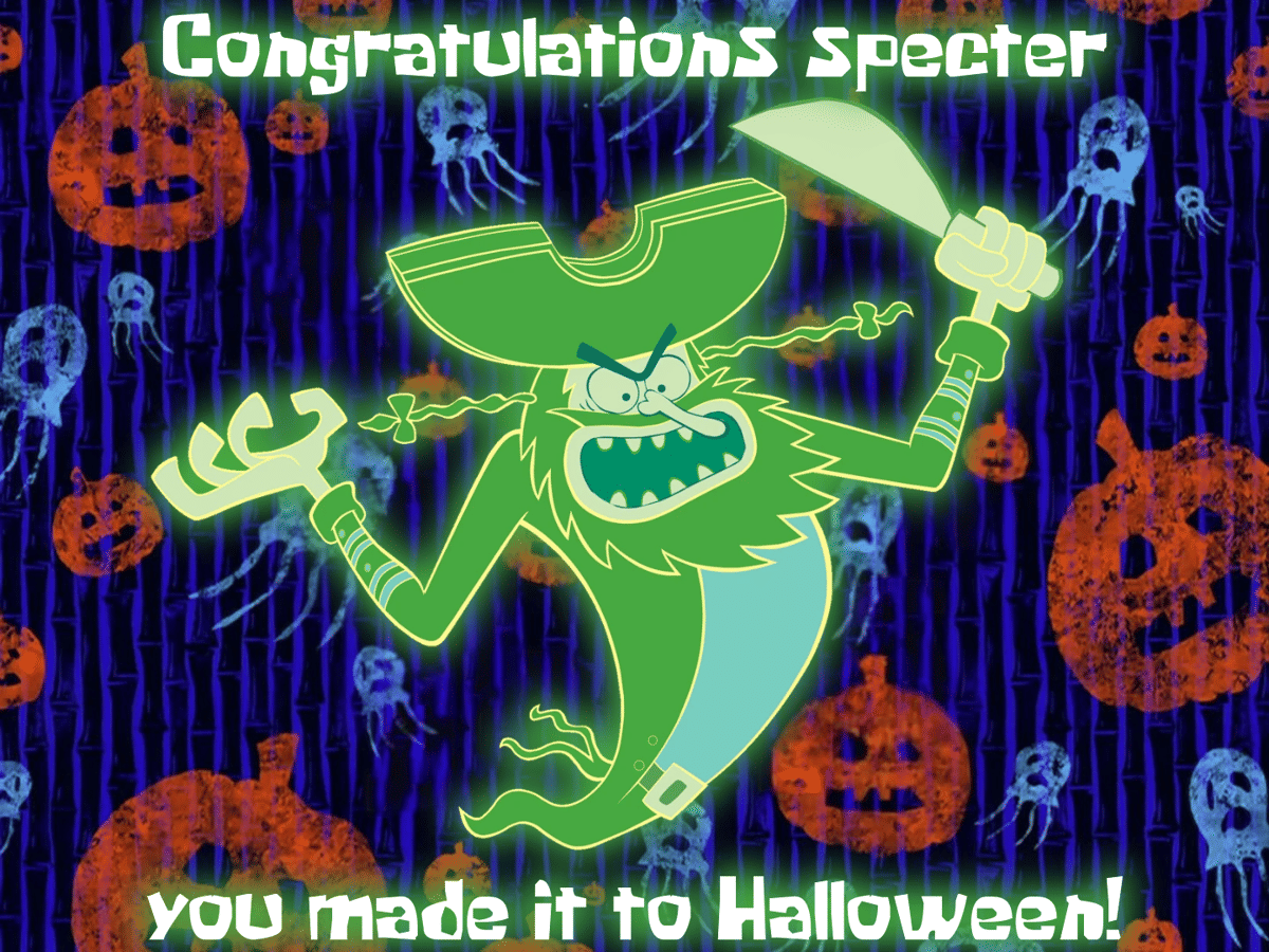 meme SpongeBob tentang Oktober