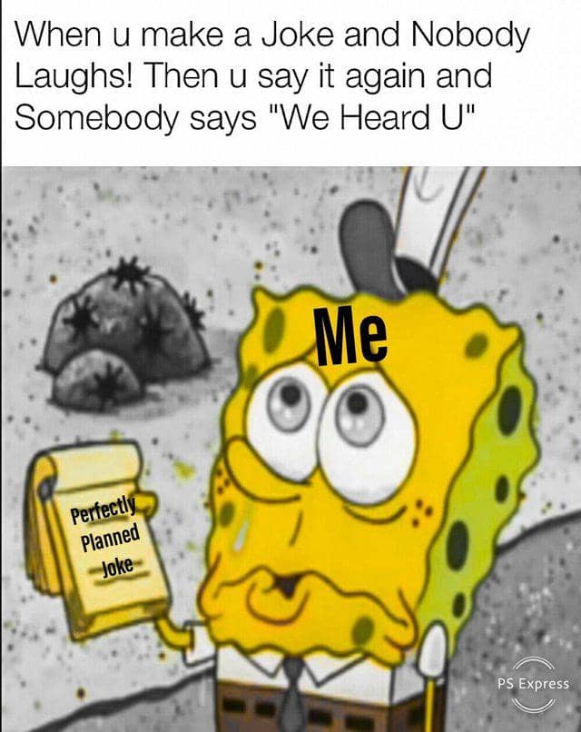 meme SpongeBob tentang lelucon