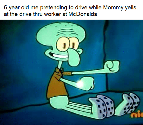 meme SpongeBob tentang memesan makanan
