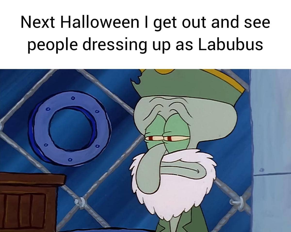 meme SpongeBob tentang Oktober