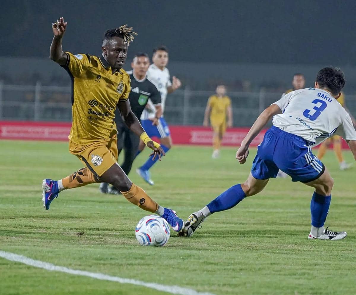 Pertandingan Bhayangkara Presisi Lampung FC melawan PSIM Yogyakarta di Stadion Sumpah Pemuda Bandar Lampung, Selasa (20/10/2026) malam. (Ins