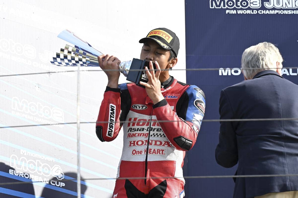 Melesat Kencang di Misano Italia, Ramadhipa Tutup Musim dengan Podium