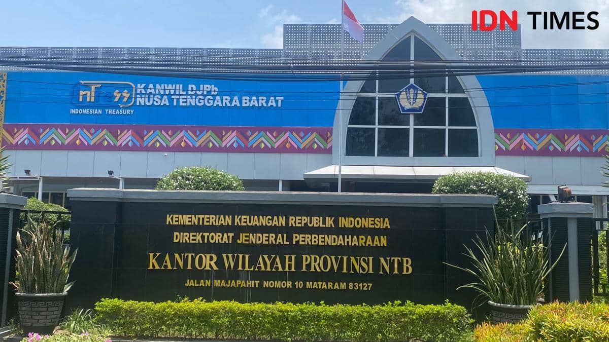 Tampak luar gedung Kantor Wilayah Direktorat Jenderal Perbendaharaan Nusa Tenggara Barat (DJPb NTB).