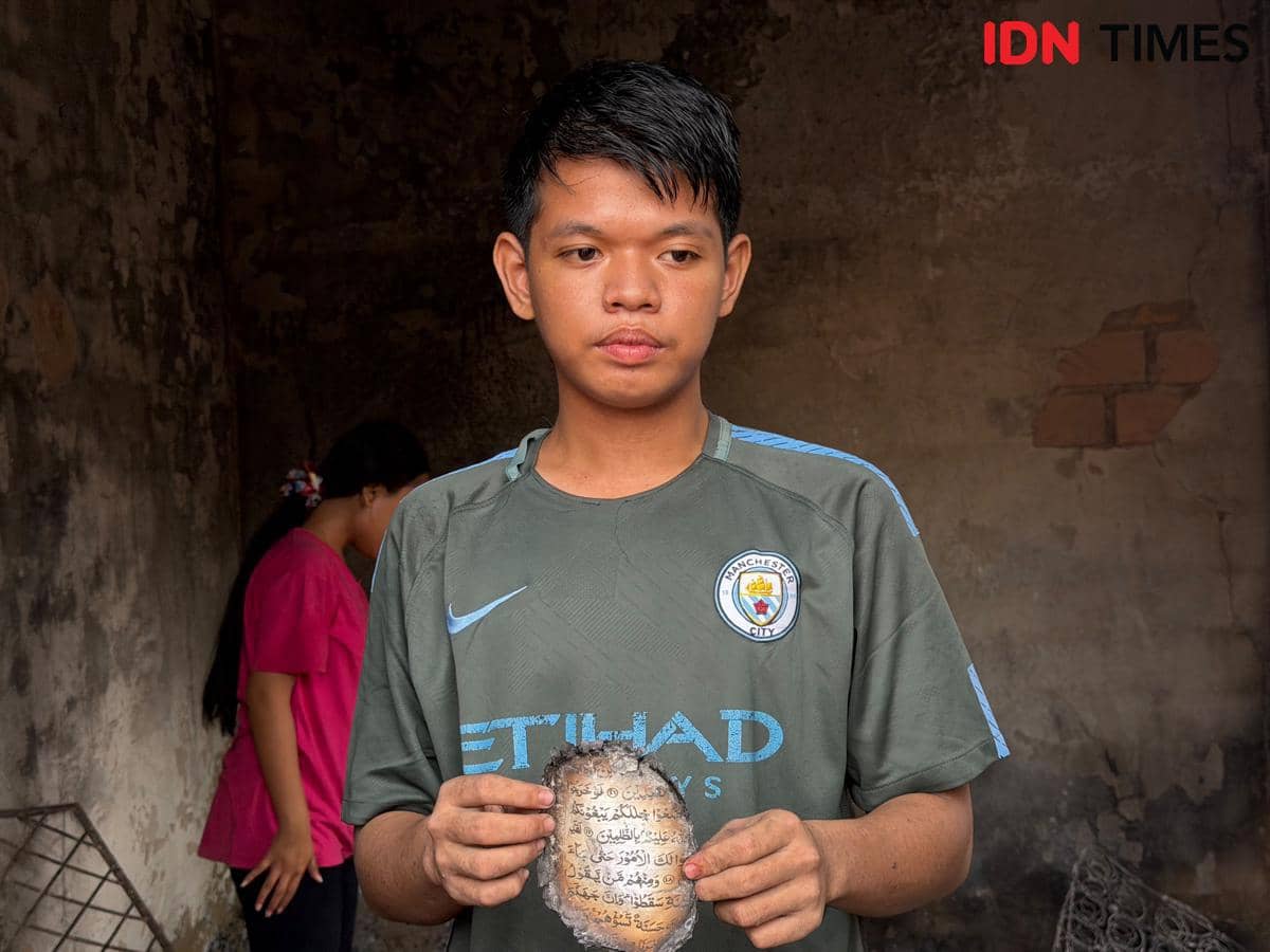 Korban kebakaran di kawasan padat penduduk 8 Ulu Palembang