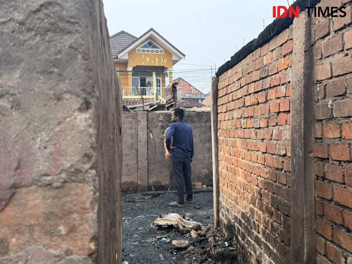 Korban kebakaran di kawasan padat penduduk 8 Ulu Palembang