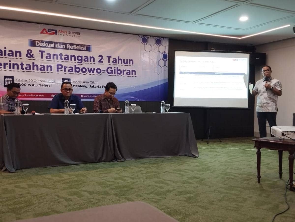 2 Tahun Prabowo, Survei ASI: 61,4 Persen Publik Percaya Pemerintah