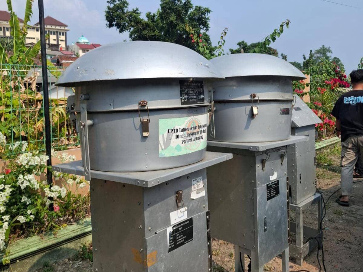 DLH Provinsi Lampung melakukan pengujian kualitas udara di Bandar Lampung