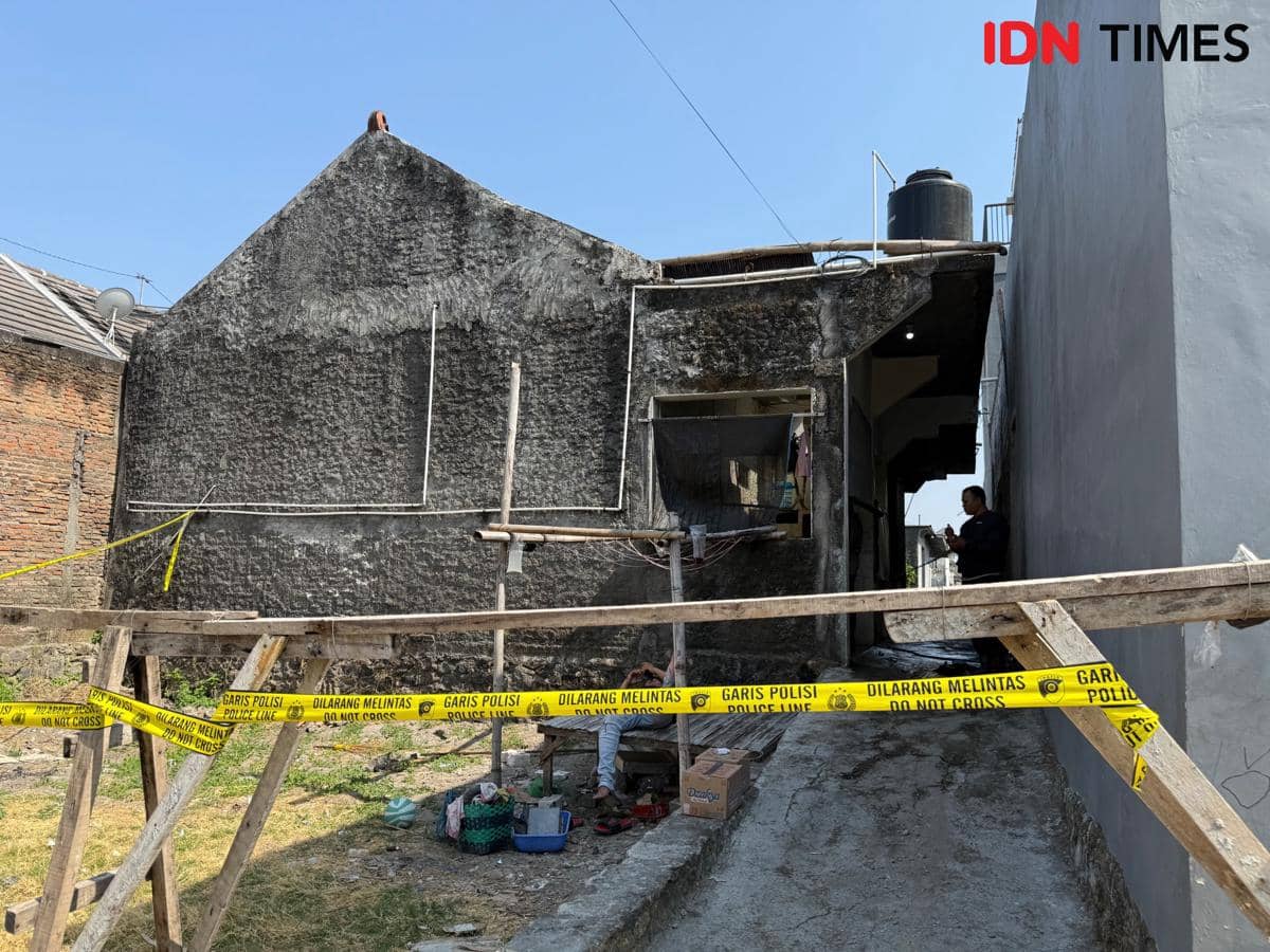 Suasana Rumah, Usai Polisi Gerebek Rumah Terduga Pembakaran Warung Mi Babi di Sukoharjo