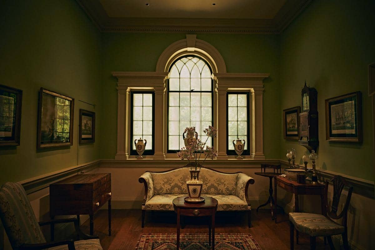 ilustrasi interior rumah klasik